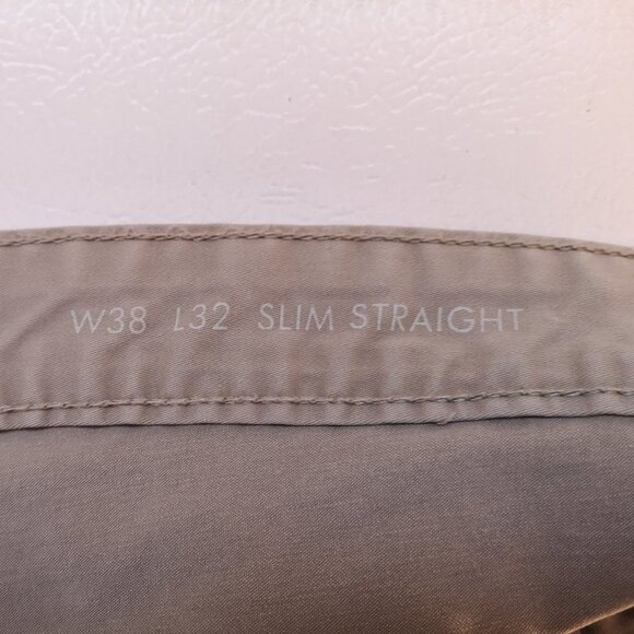 Calvin Klein Men's Size 38/32 Tan Slim Straight Casual Pants - Picture 8 of 10